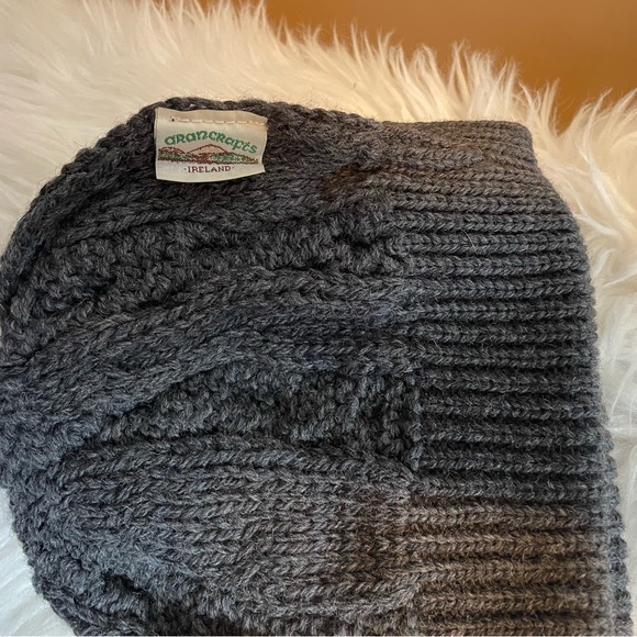 Aran Crafts Charcoal Cowl Neck Sweater - Picture 9 of 11